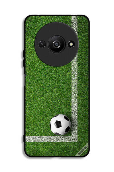 Covernex غطاء حماية لهاتف Xiaomi Redmi A3 4G بتصميم كرة قدم في الزاوية