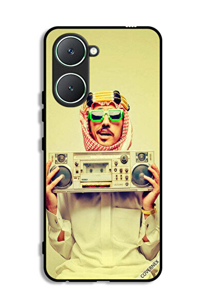 Covernex غطاء حماية لهاتف Vivo Y03 4G يحمل جهاز موسيقى عتيق