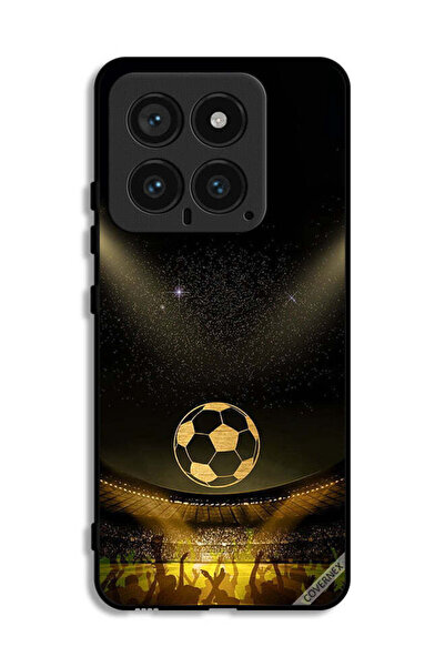 Covernex غطاء حماية لجهاز شاومي 14 بخلفية فيلم كرة قدم كلاسيكية باللون الأسود