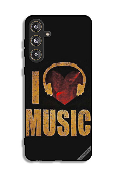 Covernex غطاء حماية لهاتف سامسونج جالاكسي M55 5G - تصميم عتيق - أحب الموسيقى