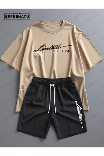 EFFRENATU Σορτς T-shirt Σετ ORIGINALS PRINTED Με υπέροχα χρώματα