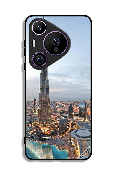 Covernex غطاء حماية لهاتف هواوي بيورا 70 برو، منظر جميل لوسط مدينة دبي