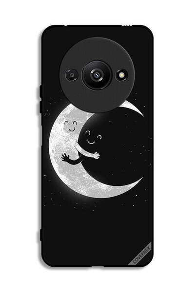 Covernex غطاء حماية Xiaomi Redmi A3 4G بتصميم عناق القمر والسماء المظلمة