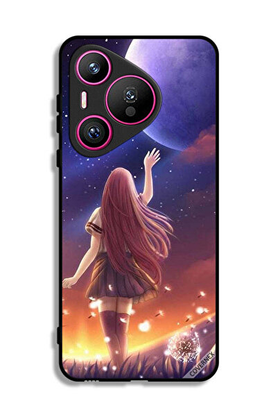 Covernex غطاء حماية لهاتف هواوي بيورا 70 بتصميم القمر المؤثر