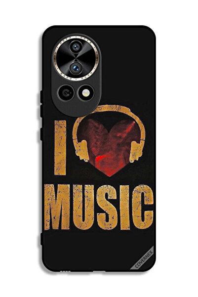 Covernex غطاء حماية لهاتف هواوي نوفا 12 برو 5G - تصميم عتيق - أحب الموسيقى