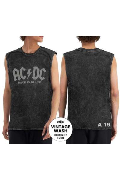 orijintex Ac Dc Змивальний безрукавний футболка