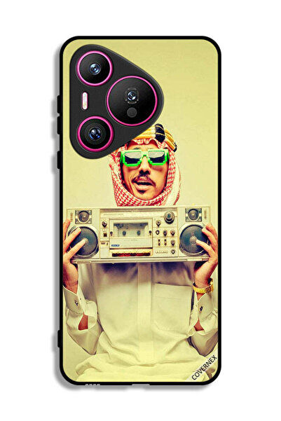 Covernex غطاء حماية لهاتف هواوي بيورا 70 يحمل جهاز موسيقى عتيق