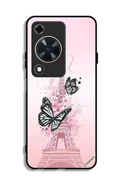 Covernex غطاء حماية لهاتف هواوي إنجوي 70 بتصميم فراشات على برج إيفل