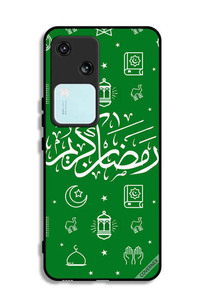 Covernex غطاء حماية لهاتف فيفو V30 5G - رمضان كريم - أخضر