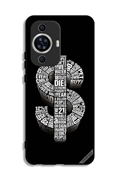 Covernex غطاء حماية لهاتف هواوي نوفا 12 إس بطبعة دولارات الخط العربي