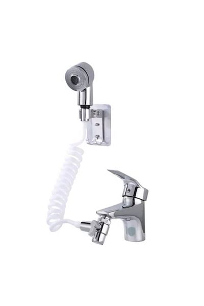 OEM Extension Shower for Faucet, Flexible Hose, Wall Mount, Silver