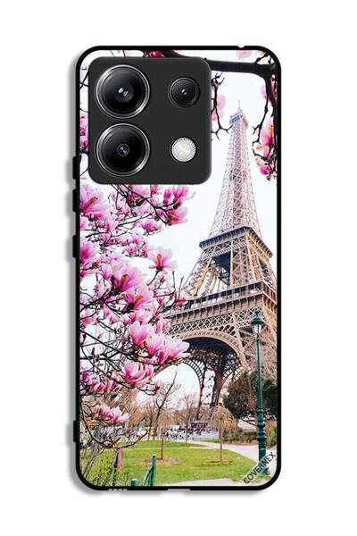 Covernex غطاء حماية لهاتف شاومي ريدمي نوت 13 برو 5G بطبعة زهور وبرج إيفل