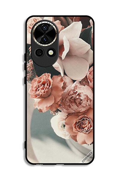 Covernex غطاء حماية لهاتف هواوي نوفا 12 5G، باقة من أزهار الخوخ الجميلة