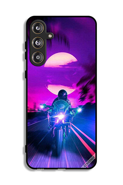 Covernex غطاء حماية لهاتف سامسونج جالاكسي F55 5G، خلفية رجل على دراجة