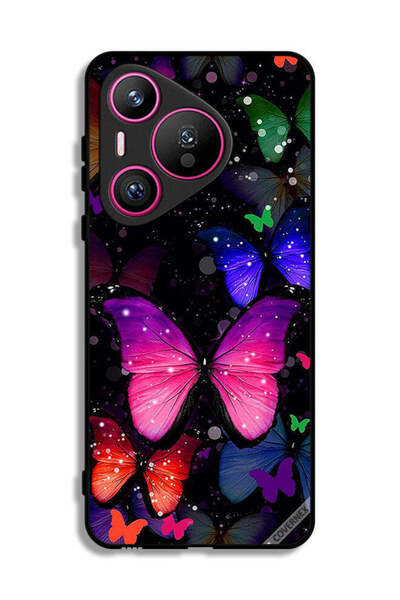 Covernex غطاء حماية لهاتف هواوي بيورا 70 بنقشة الفراشات