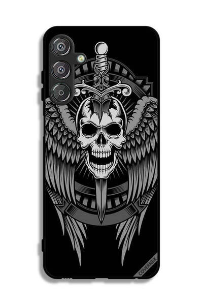 Covernex غطاء حماية لهاتف سامسونج جالاكسي M15 5G بتصميم جمجمة وأجنحة نسر