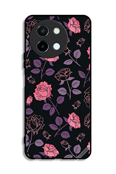 Covernex غطاء حماية لهاتف Vivo Y38 5G بنقشة زهور قوطية باستيل