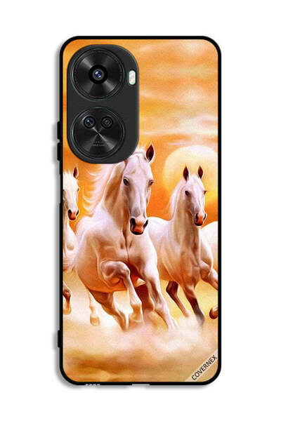Covernex غطاء حماية لهاتف هواوي نوفا 11 SE بتصميم خيول تركض