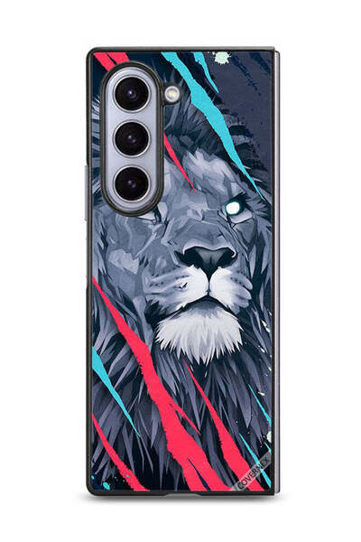 Covernex غطاء حماية لهاتف Samsung Galaxy Z Fold6 بتصميم فن الأسد الملك
