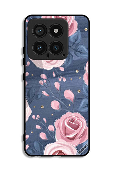 Covernex غطاء حماية لهاتف شاومي 14 بنقشة الورود والأوراق