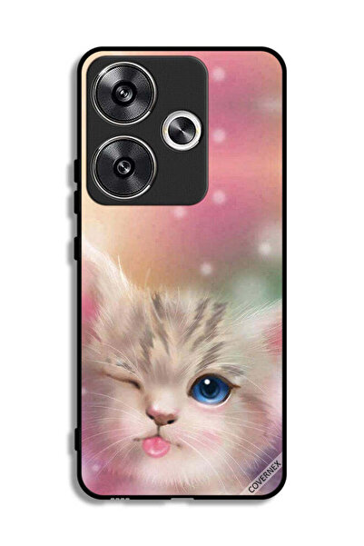 Covernex غطاء حماية لهاتف Xiaomi Poco F6 5G بتصميم قطة لطيفة