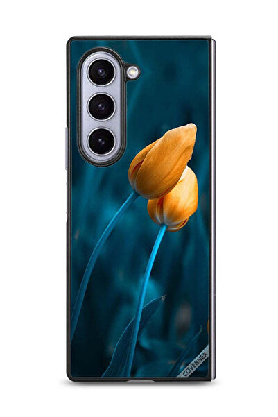 Covernex غطاء حماية لهاتف سامسونج جالاكسي زد فولد 6 مع زهرتين لطيفتين