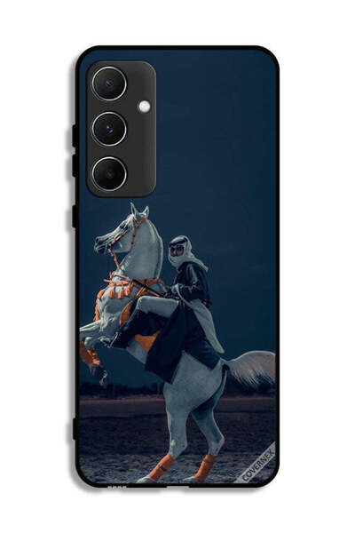 Covernex غطاء حماية لهاتف سامسونج جالاكسي A55 5G، شاب على حصان