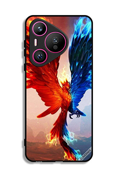 Covernex غطاء حماية هواوي بيورا 70 بتصميم نسر النار والماء