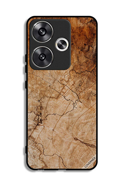 Covernex غطاء حماية لهاتف Xiaomi Redmi Turbo 3 5G بنمط خشبي عتيق