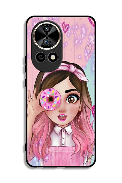 Covernex غطاء حماية لهاتف هواوي نوفا 12 ألترا 5G بتصميم فتاة محبة للدونات