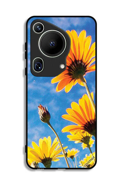 Covernex غطاء حماية لهاتف هواوي بيورا 70 ألترا بنقشة عباد الشمس