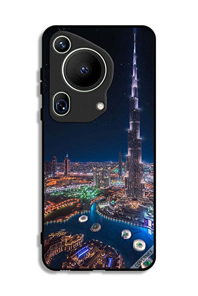 Covernex غطاء حماية فائق لهاتف هواوي بيورا 70 - منظر ليلي لوسط المدينة