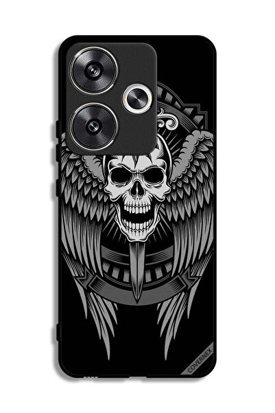 Covernex غطاء حماية لهاتف Xiaomi Redmi Turbo 3 5G بتصميم جمجمة وأجنحة نسر