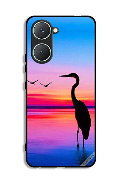 Covernex غطاء حماية لهاتف Vivo Y03 4G بطبعة شوكة وطيور