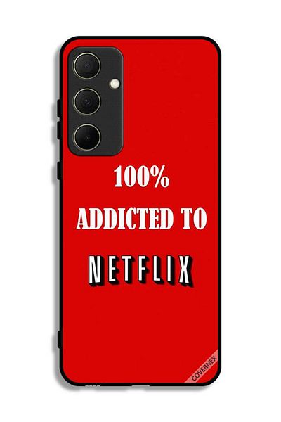 Covernex Samsung Galaxy A35 5G Protective Case Cover 100% Addicted To Netflix