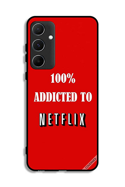 Covernex Samsung Galaxy A55 5G Protective Case Cover 100% Addicted To Netflix