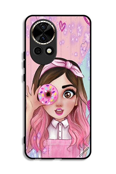 Covernex غطاء حماية لهاتف هواوي نوفا 12 5G بتصميم فتاة محبة للدونات