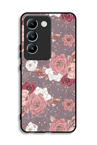 Covernex غطاء حماية لهاتف Vivo V30 Lite 4G بخلفية زهرية