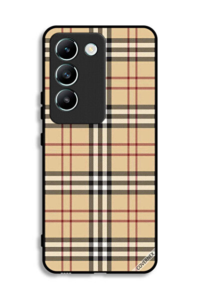 Covernex غطاء حماية لهاتف Vivo V30 Lite 4G بنمط خطوط على القماش