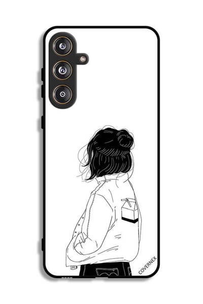 Covernex غطاء حماية لهاتف سامسونج جالاكسي M55 5G - فتاة تفكر بعمق كبير