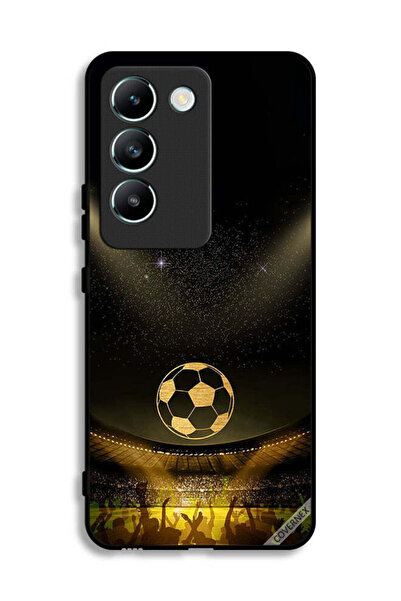 Covernex غطاء حماية لهاتف Vivo V30 Lite 4G، أسود، بخلفية فيلم كرة قدم كلاسيكية