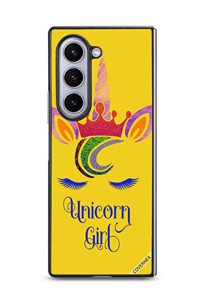 Covernex غطاء حماية لهاتف Samsung Galaxy Z Fold6 بتصميم فتاة وحيد القرن