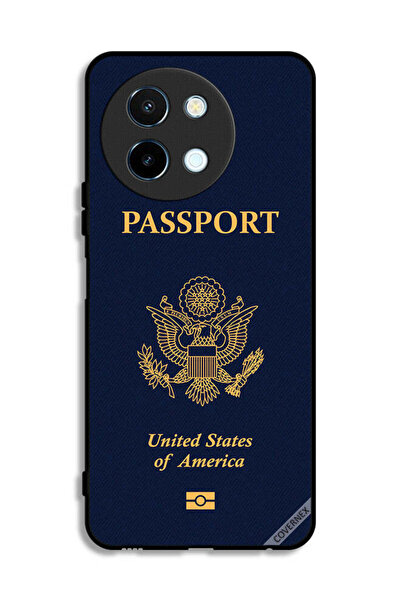 Covernex غطاء حماية لهاتف Vivo Y38 5G بنمط جواز السفر الأمريكي