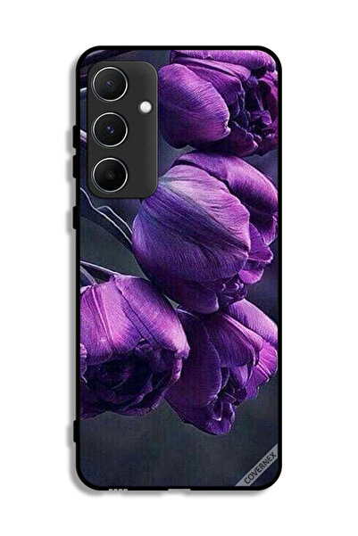 Covernex غطاء حماية لهاتف سامسونج جالاكسي A55 5G بنقشة زهور داكنة