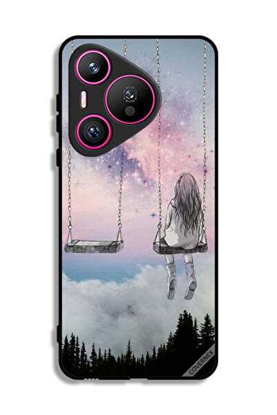 Covernex غطاء حماية لهاتف هواوي بيورا 70 برسومات فتاة وحيدة