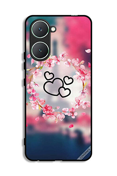 Covernex غطاء حماية لهاتف Vivo Y03 4G بتصميم قلوب ومشبك فني