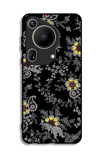 Covernex غطاء حماية لهاتف هواوي بيورا 70 ألترا بخلفية زهور فنية