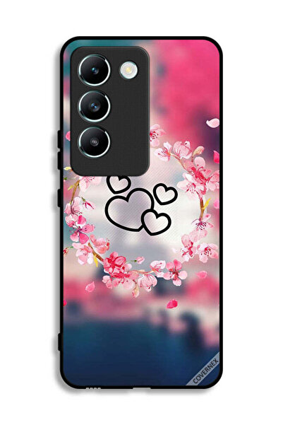 Covernex غطاء حماية لهاتف Vivo Y100 4G بتصميم قلوب ومشبك فني