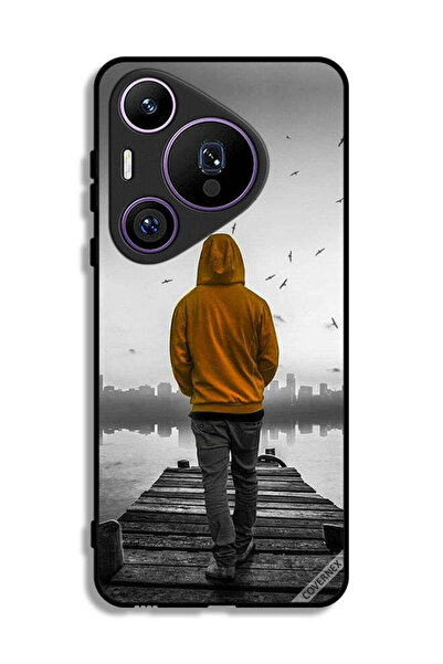 Covernex غطاء حماية لهاتف هواوي بيورا 70 برو - فتى حزين يمشي