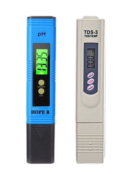 HOPE R 3-in-1 digital tester set, PH meter with automatic correction and TDS-3 for purity control and te